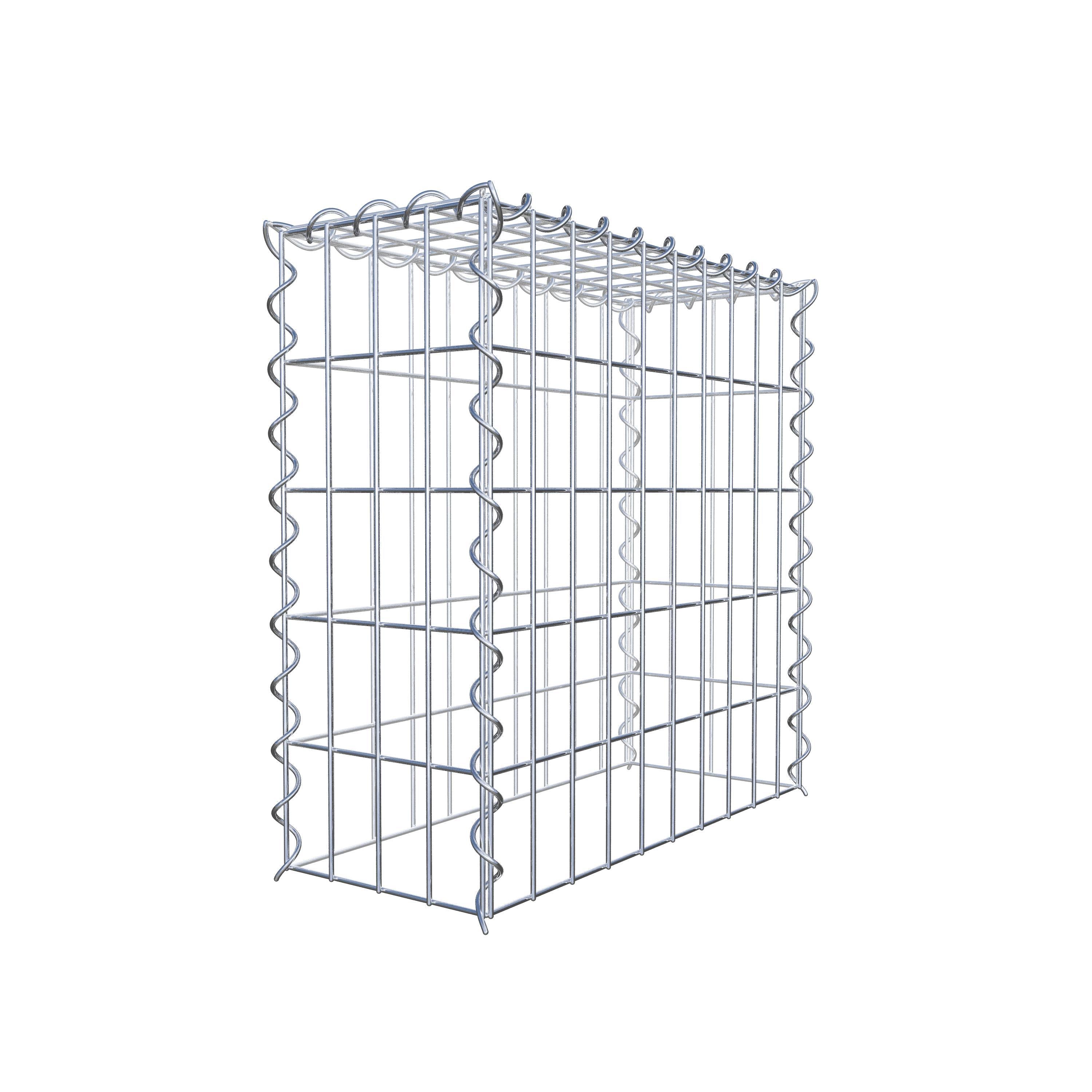 Anbaugabione Typ 3 50 cm x 50 cm x 20 cm (L x H x T), Maschenweite 5 cm x 10 cm, Spirale