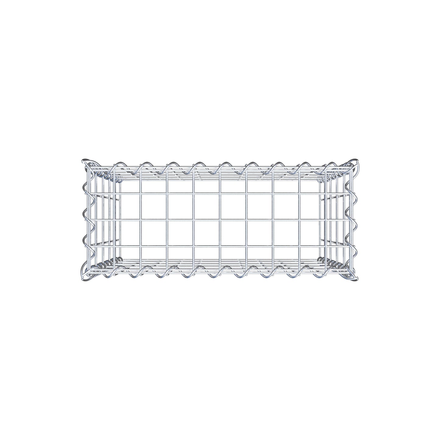 Gabbione aggiuntivo tipo 3 50 cm x 50 cm x 20 cm (L x H x P), dimensione maglia 5 cm x 10 cm, a spirale