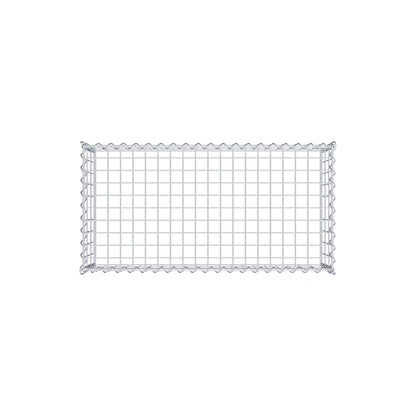 Gabião Tipo 3 100 cm x 30 cm x 50 cm (C x A x P), malhagem 5 cm x 10 cm, espiral