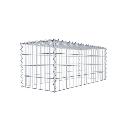 Gabion rapporté type 3 100 cm x 40 cm x 40 cm (L x H x P), mailles 5 cm x 10 cm, spirale