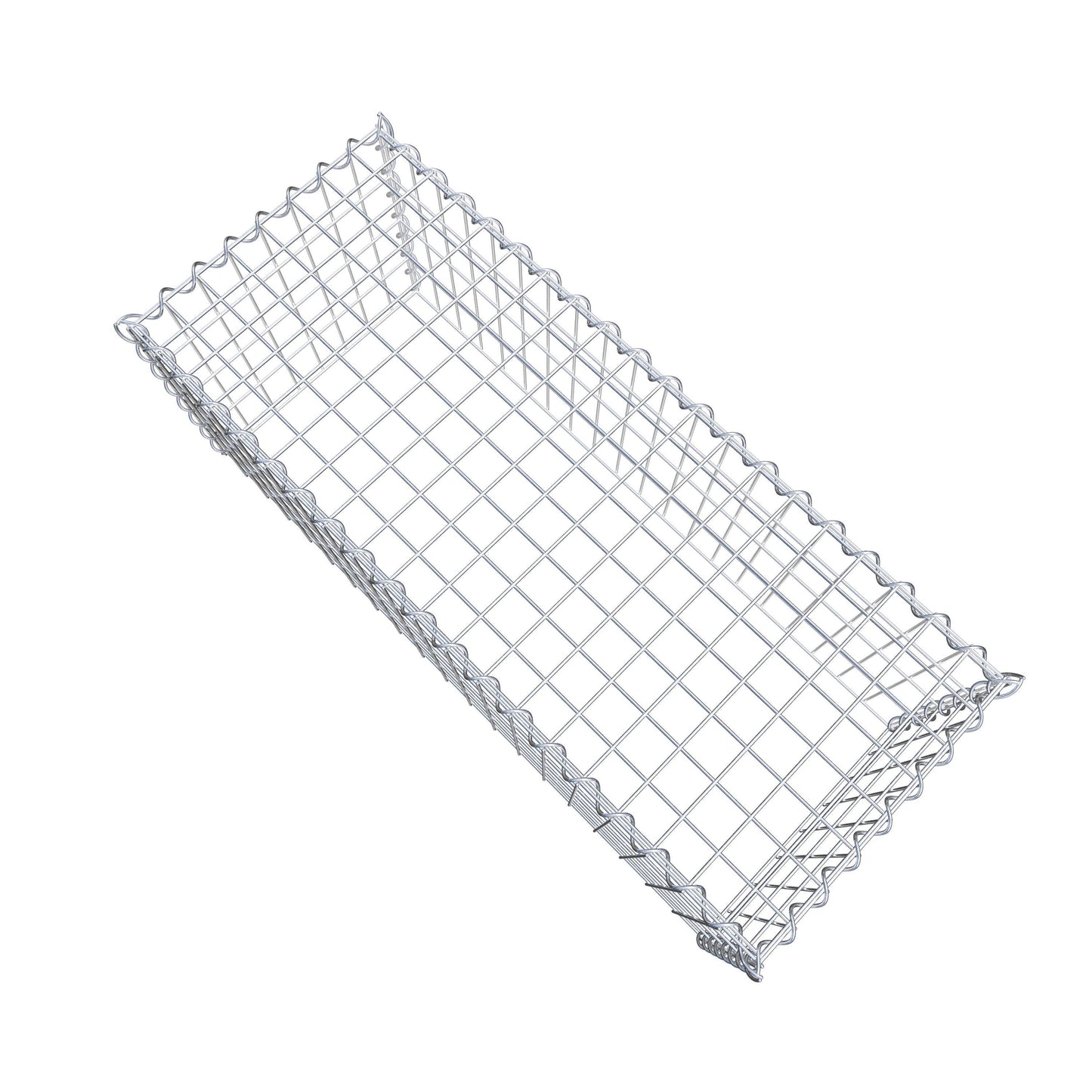 Gabion rapporté type 3 100 cm x 40 cm x 40 cm (L x H x P), mailles 5 cm x 10 cm, spirale