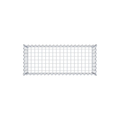 Gabion rapporté type 3 100 cm x 40 cm x 40 cm (L x H x P), mailles 5 cm x 10 cm, spirale