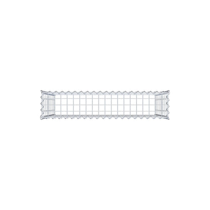 Gabion rapporté type 3 100 cm x 80 cm x 20 cm (L x H x P), mailles 5 cm x 10 cm, spirale