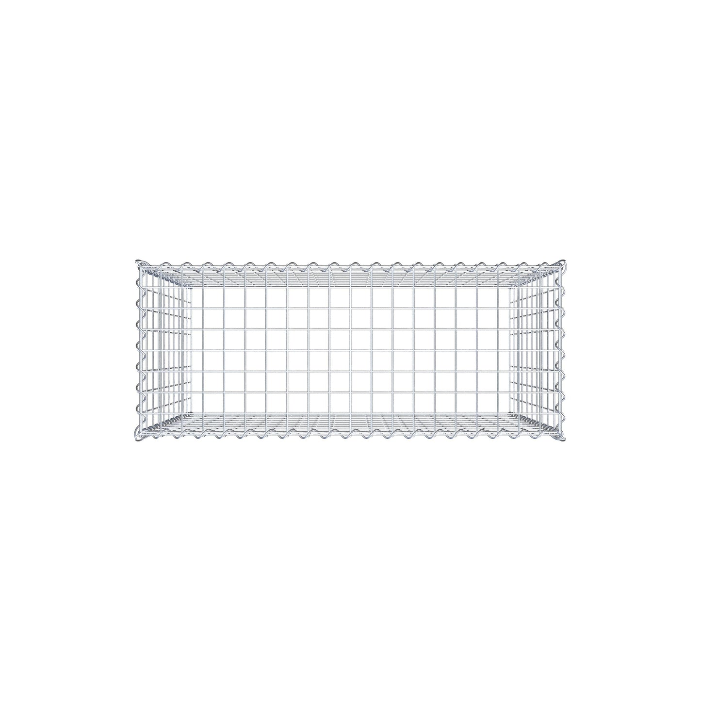 Grown-on gabion type 3 100 cm x 100 cm x 40 cm (L x H x D), mesh size 5 cm x 10 cm, spiral
