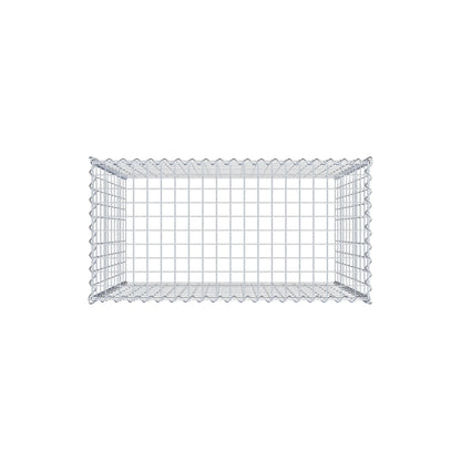 Extra gabion typ 3 100 cm x 100 cm x 50 cm (L x H x D), maskstorlek 5 cm x 10 cm, spiral