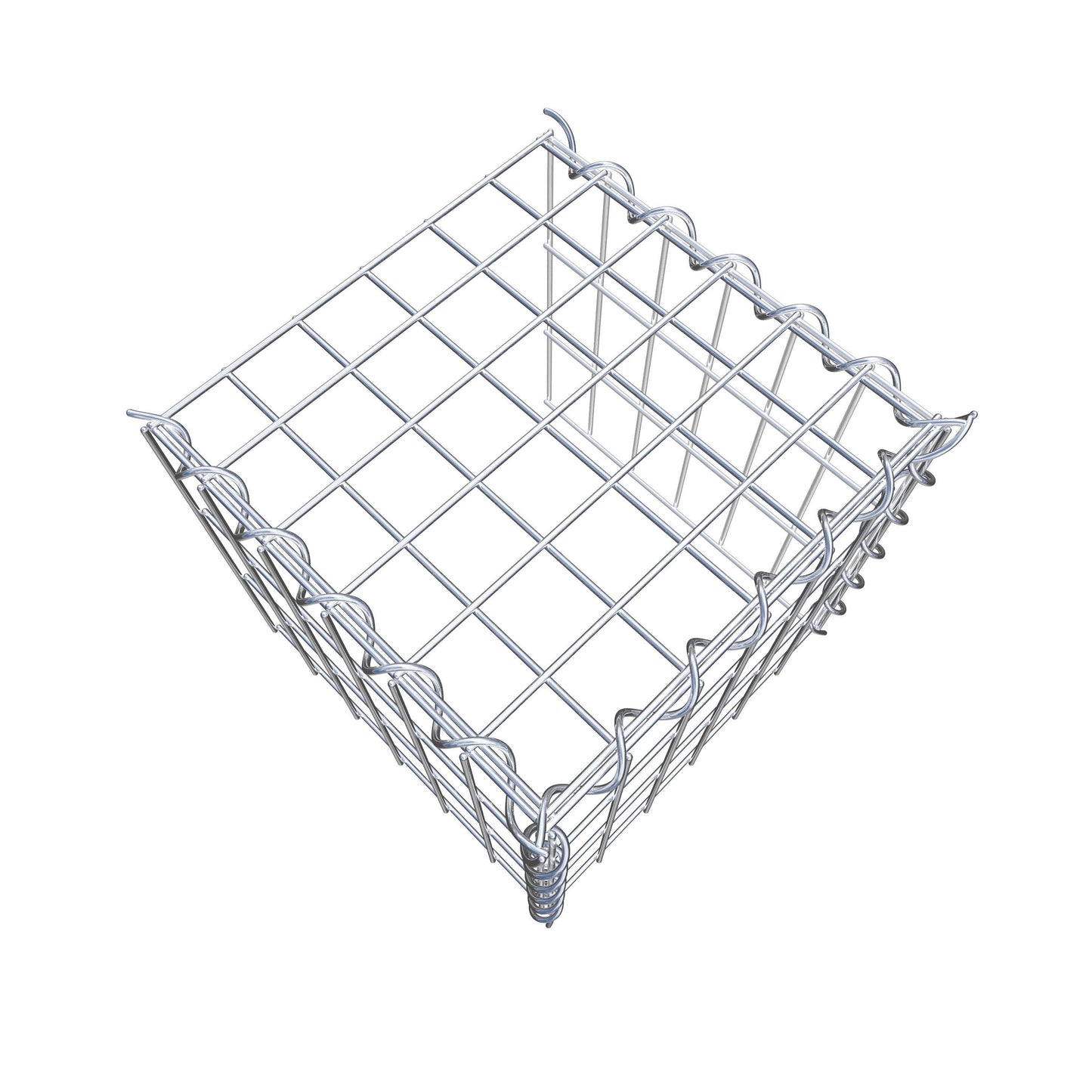 Grown-on gabion type 4 30 cm x 30 cm x 30 cm (L x H x D), mesh size 5 cm x 10 cm, spiral