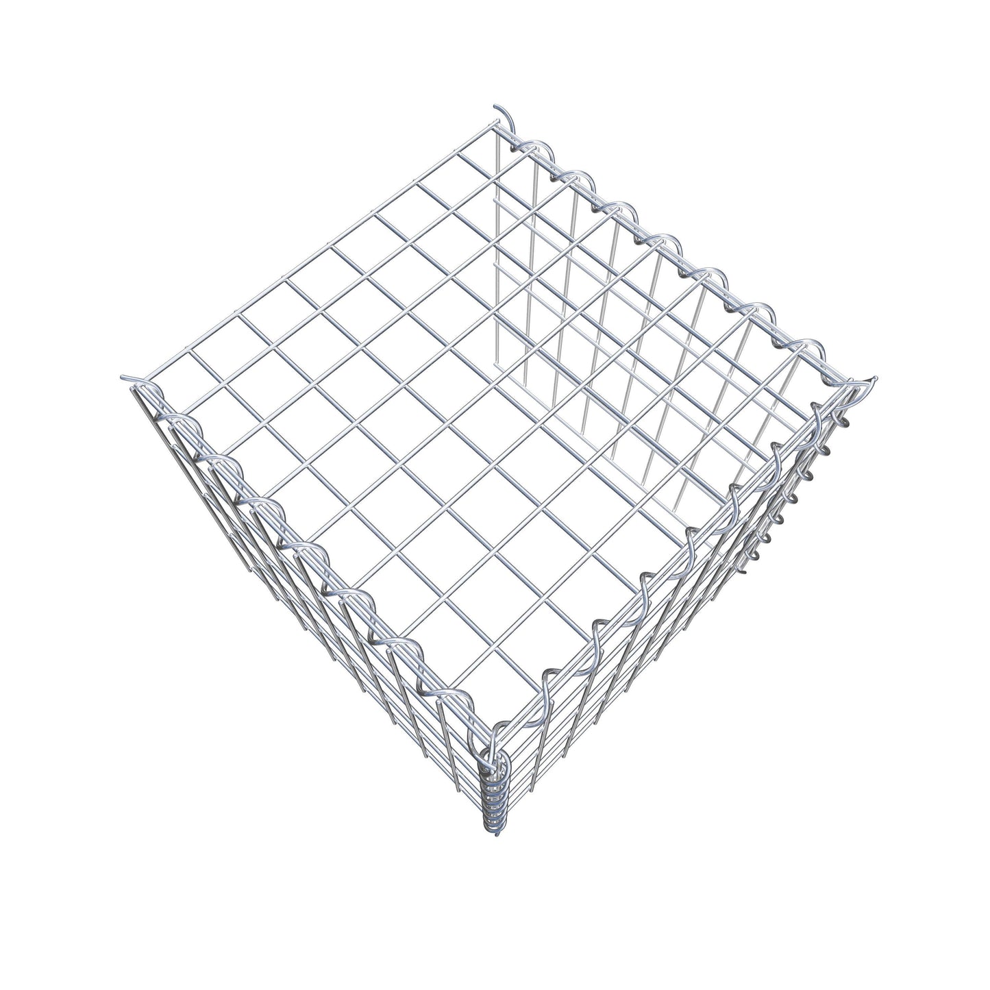 Extra gabion typ 4 40 cm x 40 cm x 40 cm (L x H x D), maskstorlek 5 cm x 10 cm, spiral