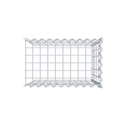 Opvokset gabion type 4 50 cm x 50 cm x 30 cm (L x H x D), maskestørrelse 5 cm x 10 cm, spiral