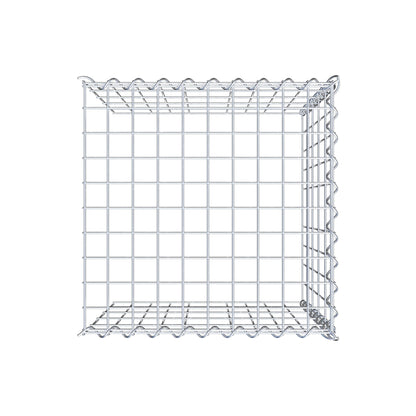 Gabion rapporté type 4 50 cm x 50 cm x 50 cm (L x H x P), mailles 5 cm x 10 cm, spirale