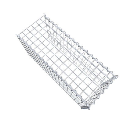 Mounted gabion type 4 80 cm x 40 cm x 30 cm (L x H x D), mesh size 5 cm x 10 cm, spiral