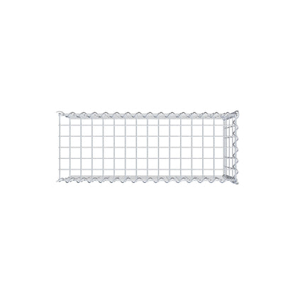 Mounted gabion type 4 80 cm x 40 cm x 30 cm (L x H x D), mesh size 5 cm x 10 cm, spiral