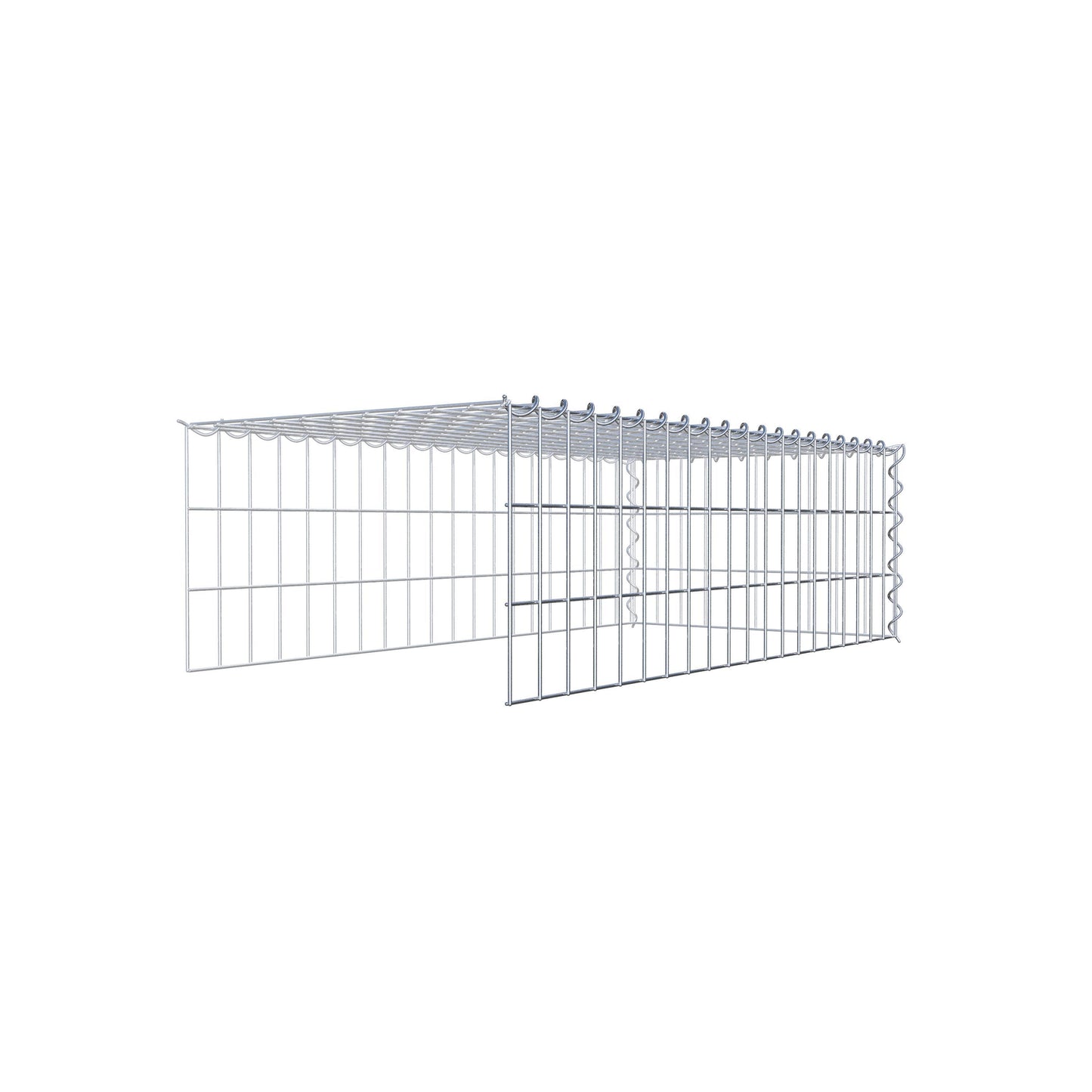 Gavión complementario tipo 4 100 cm x 30 cm x 50 cm (L x A x P), malla 5 cm x 10 cm, espiral