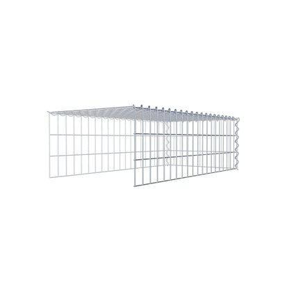 Gavión complementario tipo 4 100 cm x 30 cm x 50 cm (L x A x P), malla 5 cm x 10 cm, espiral