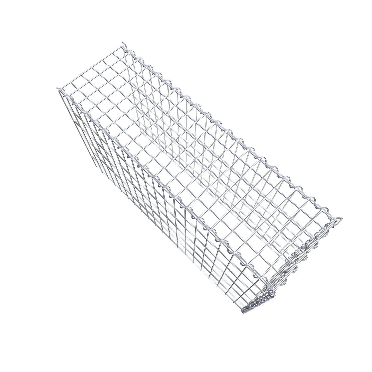 Gabion rapporté type 4 100 cm x 60 cm x 30 cm (L x H x P), mailles 5 cm x 10 cm, spirale