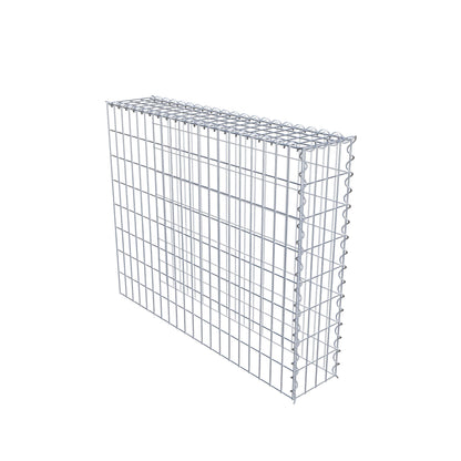 Gabbione aggiuntivo tipo 4 100 cm x 80 cm x 20 cm (L x H x P), dimensione maglia 5 cm x 10 cm, a spirale