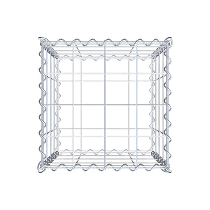 Gavión 40 cm x 40 cm x 40 cm (L x A x P), luz de malla 10 cm x 10 cm, en espiral