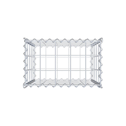 Gabion 50 cm x 50 cm x 30 cm (L x H x D), maskestørrelse 10 cm x 10 cm, spiral