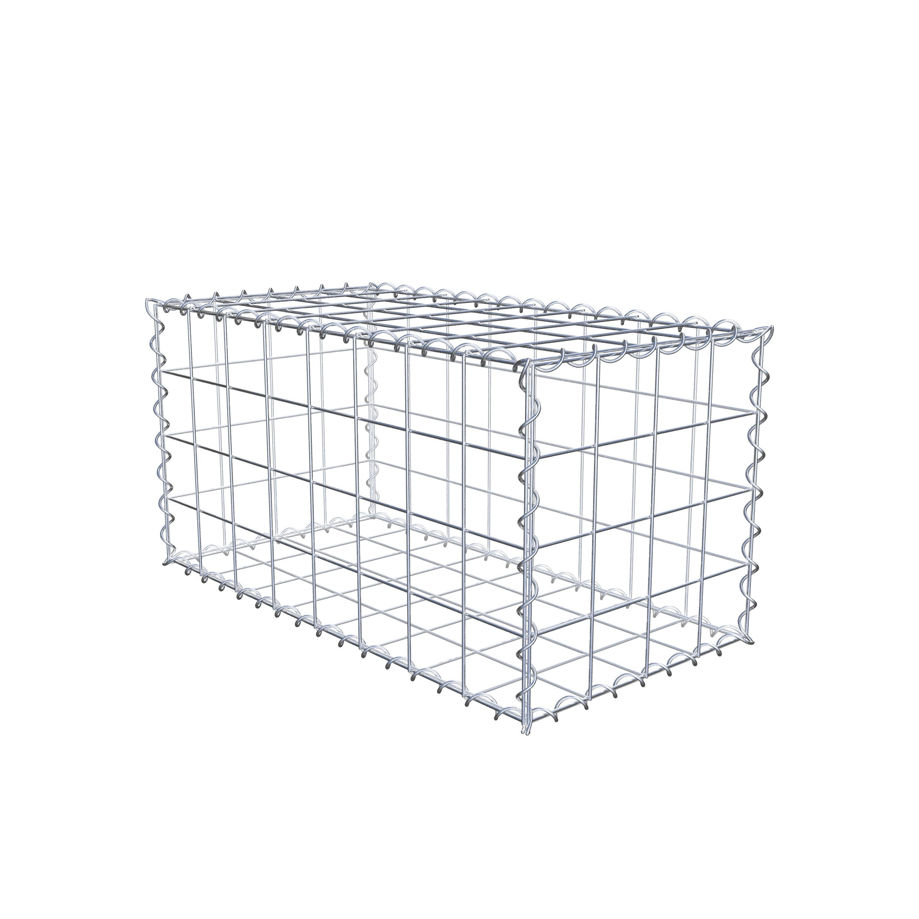 Gabion 80 cm x 40 cm x 40 cm (L x H x D), maskestørrelse 10 cm x 10 cm, spiral