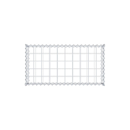 Gabion 100 cm x 20 cm x 50 cm (L x H x D), maskstorlek 10 cm x 10 cm, spiral