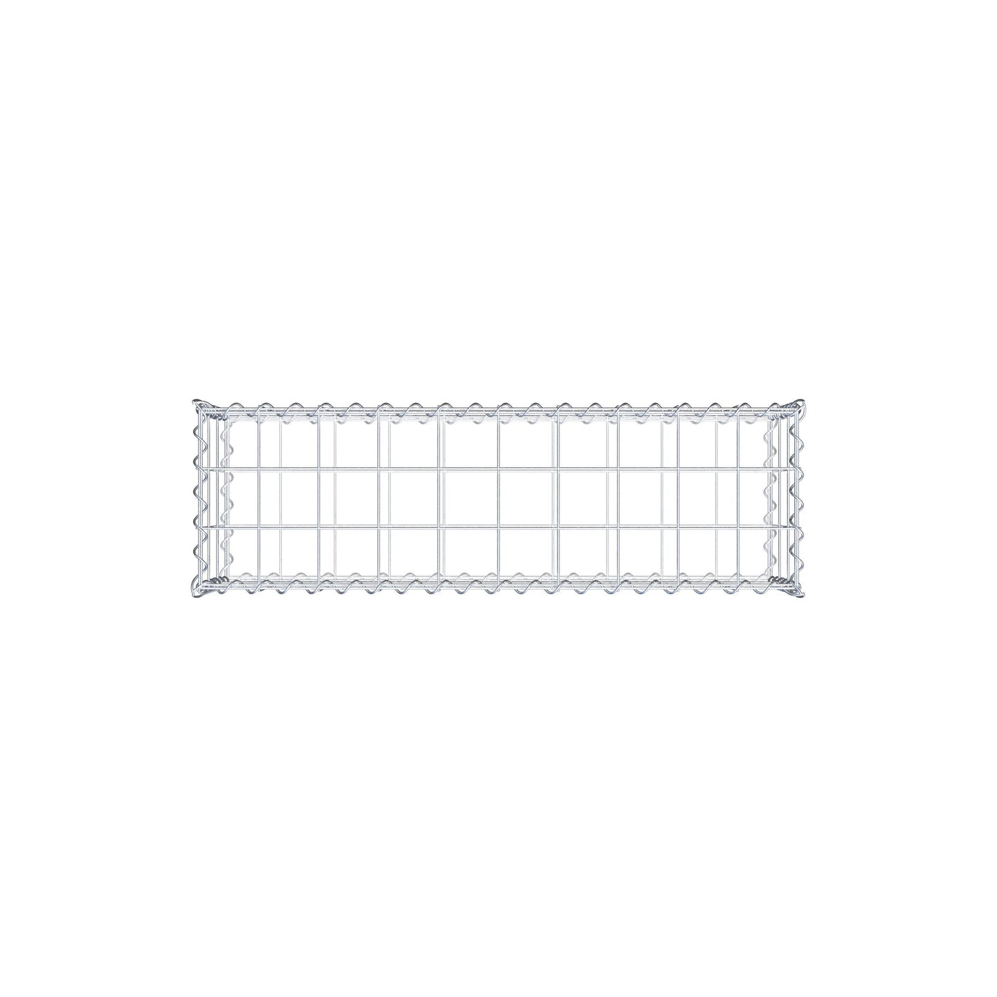 Gabione 100 cm x 30 cm x 30 cm (L x H x T), Maschenweite 10 cm x 10 cm, Spirale