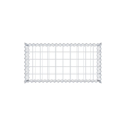 Gabione 100 cm x 30 cm x 50 cm (L x H x T), Maschenweite 10 cm x 10 cm, Spirale