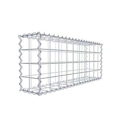 Gabbione 100 cm x 40 cm x 20 cm (L x H x P), maglia 10 cm x 10 cm, spirale