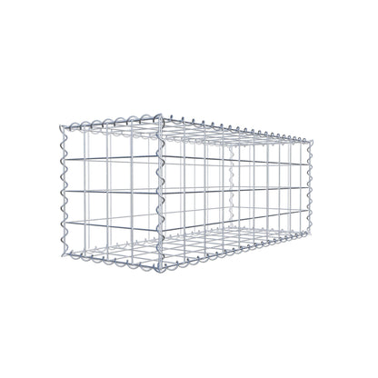 Gabion 100 cm x 40 cm x 40 cm (L x H x P), mailles 10 cm x 10 cm, spirale