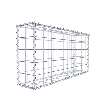 Gabion 100 cm x 50 cm x 20 cm (L x H x D), maskstorlek 10 cm x 10 cm, spiral