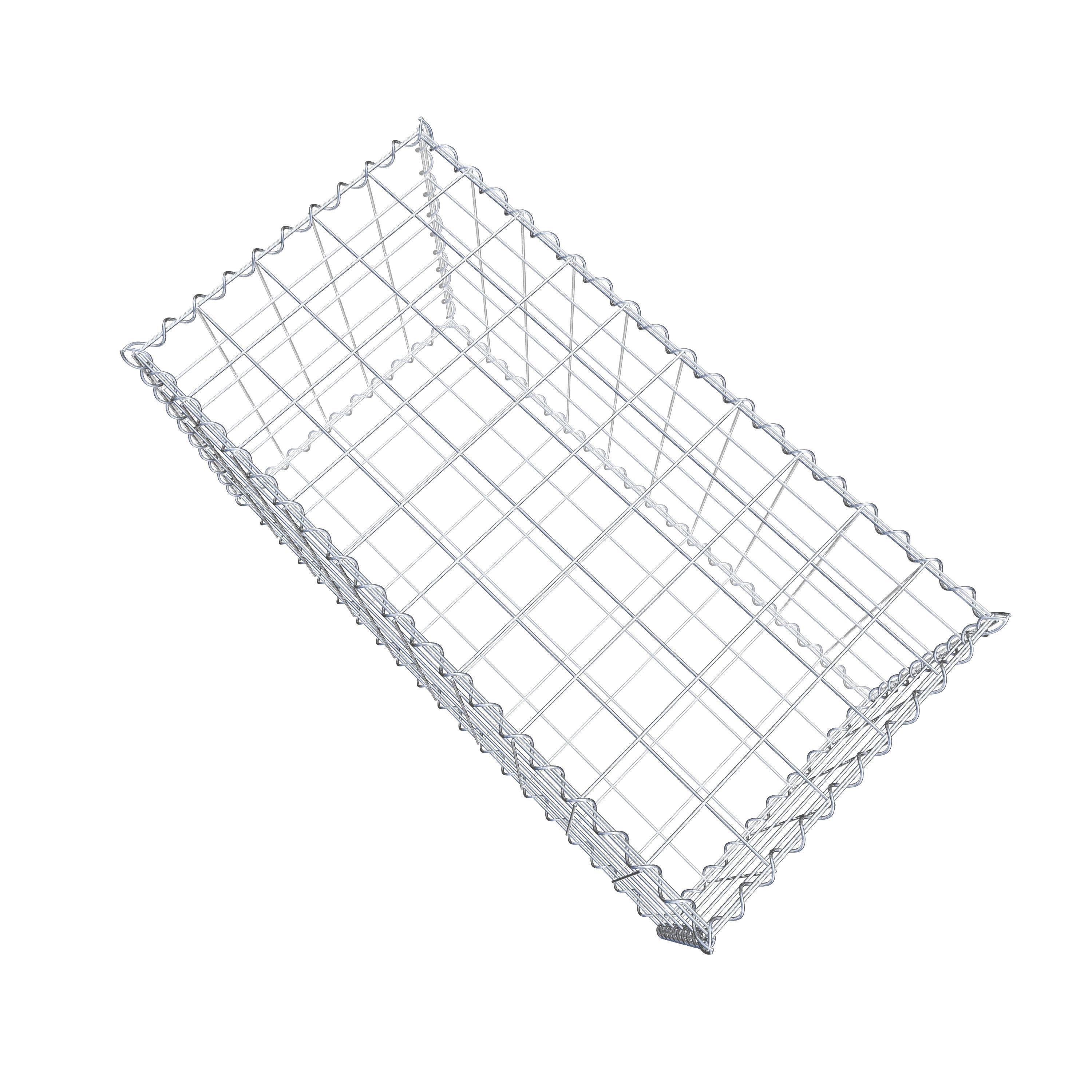 Gabion 100 cm x 50 cm x 50 cm (L x H x D), maskestørrelse 10 cm x 10 cm, spiral