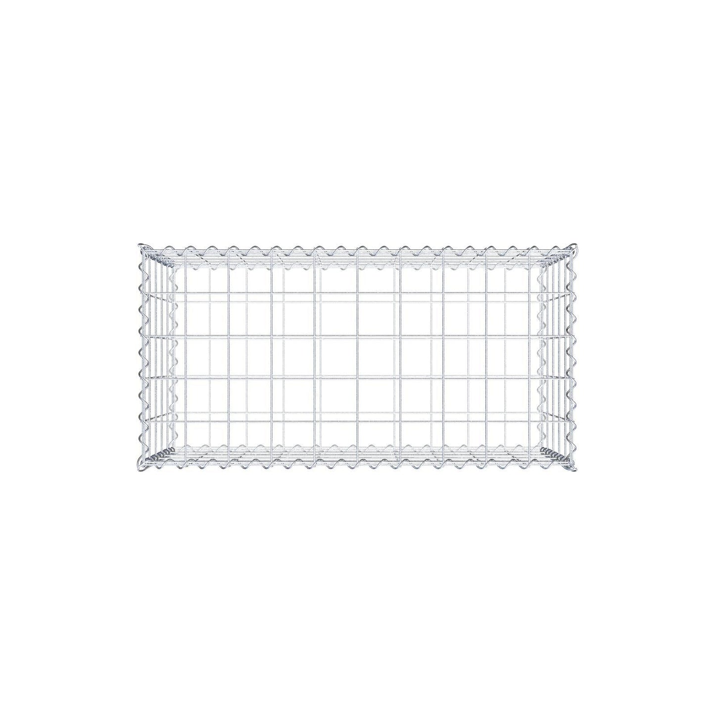 Gabion 100 cm x 50 cm x 50 cm (L x H x D), maskestørrelse 10 cm x 10 cm, spiral