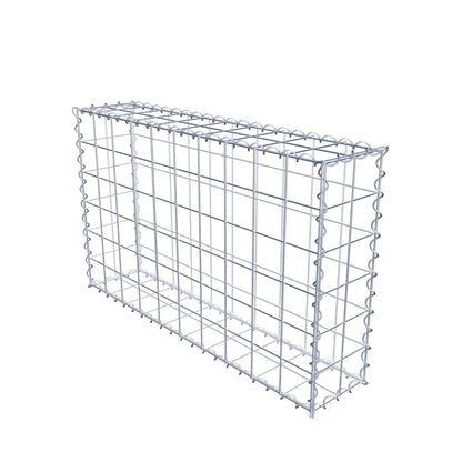 Gabion 100 cm x 60 cm x 20 cm (L x H x D), maskstorlek 10 cm x 10 cm, spiral