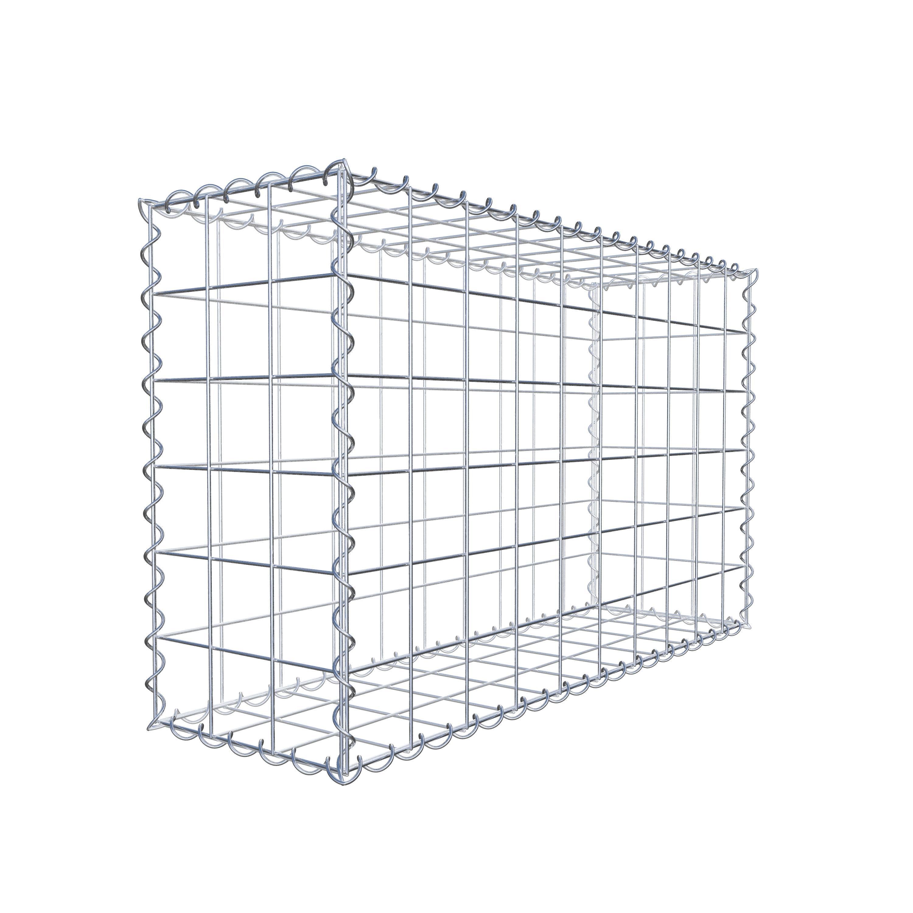 Gabione 100 cm x 60 cm x 30 cm (L x H x T), Maschenweite 10 cm x 10 cm, Spirale