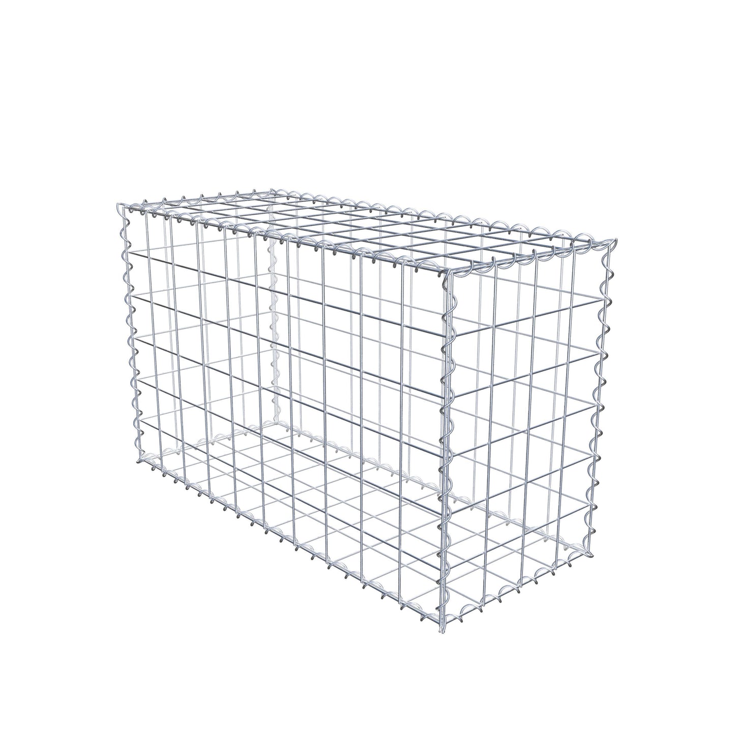 Gabion 100 cm x 60 cm x 40 cm (L x H x P), mailles 10 cm x 10 cm, spirale