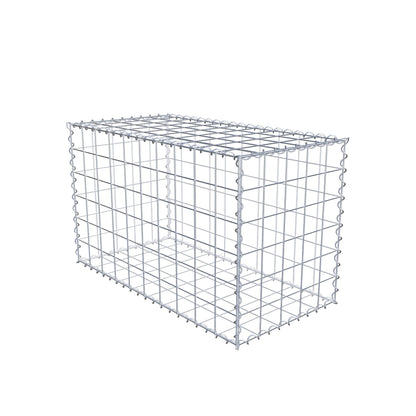 Gabion 100 cm x 60 cm x 50 cm (L x H x P), mailles 10 cm x 10 cm, spirale