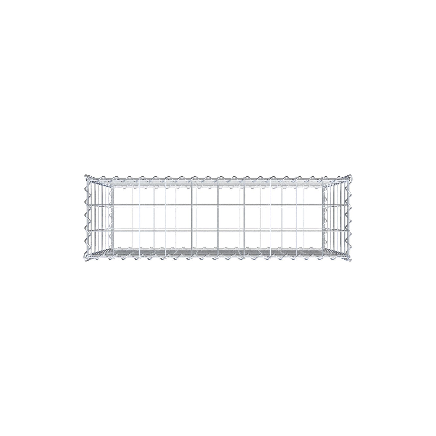 Gabião 100 cm x 70 cm x 30 cm (C x A x P), malhagem 10 cm x 10 cm, espiral