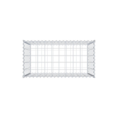 Gabbione 100 cm x 70 cm x 50 cm (L x H x P), maglia 10 cm x 10 cm, spirale