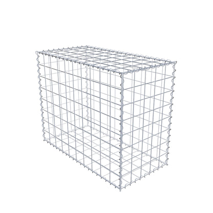 Gabbione 100 cm x 80 cm x 50 cm (L x H x P), maglia 10 cm x 10 cm, spirale
