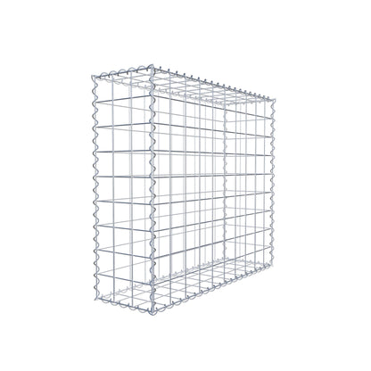 Gabion 100 cm x 90 cm x 30 cm (L x H x D), mesh size 10 cm x 10 cm, spiral