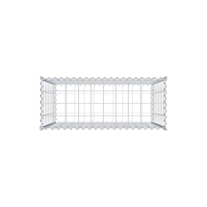 Gabbione 100 cm x 90 cm x 40 cm (L x H x P), maglia 10 cm x 10 cm, spirale