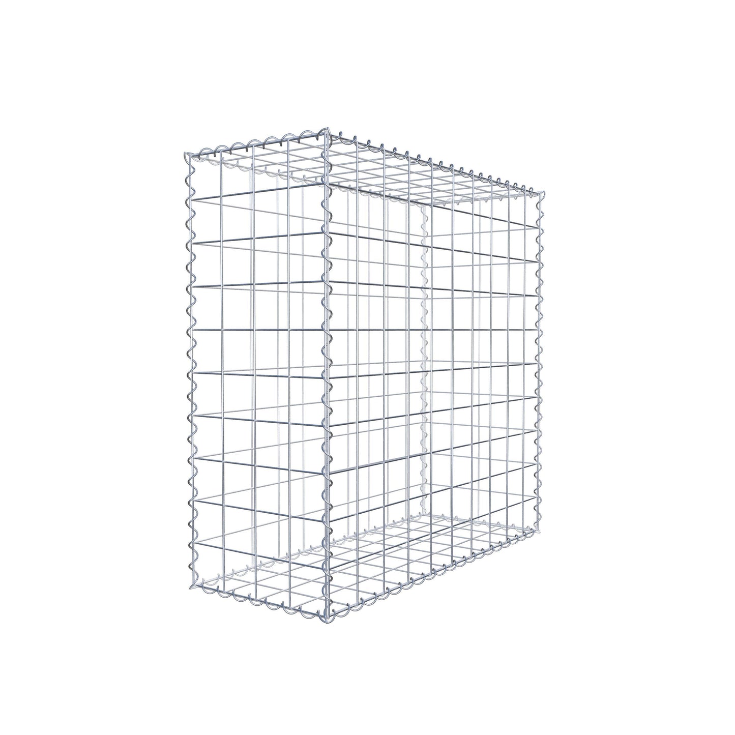 Gabion 100 cm x 100 cm x 40 cm (L x H x P), mailles 10 cm x 10 cm, spirale