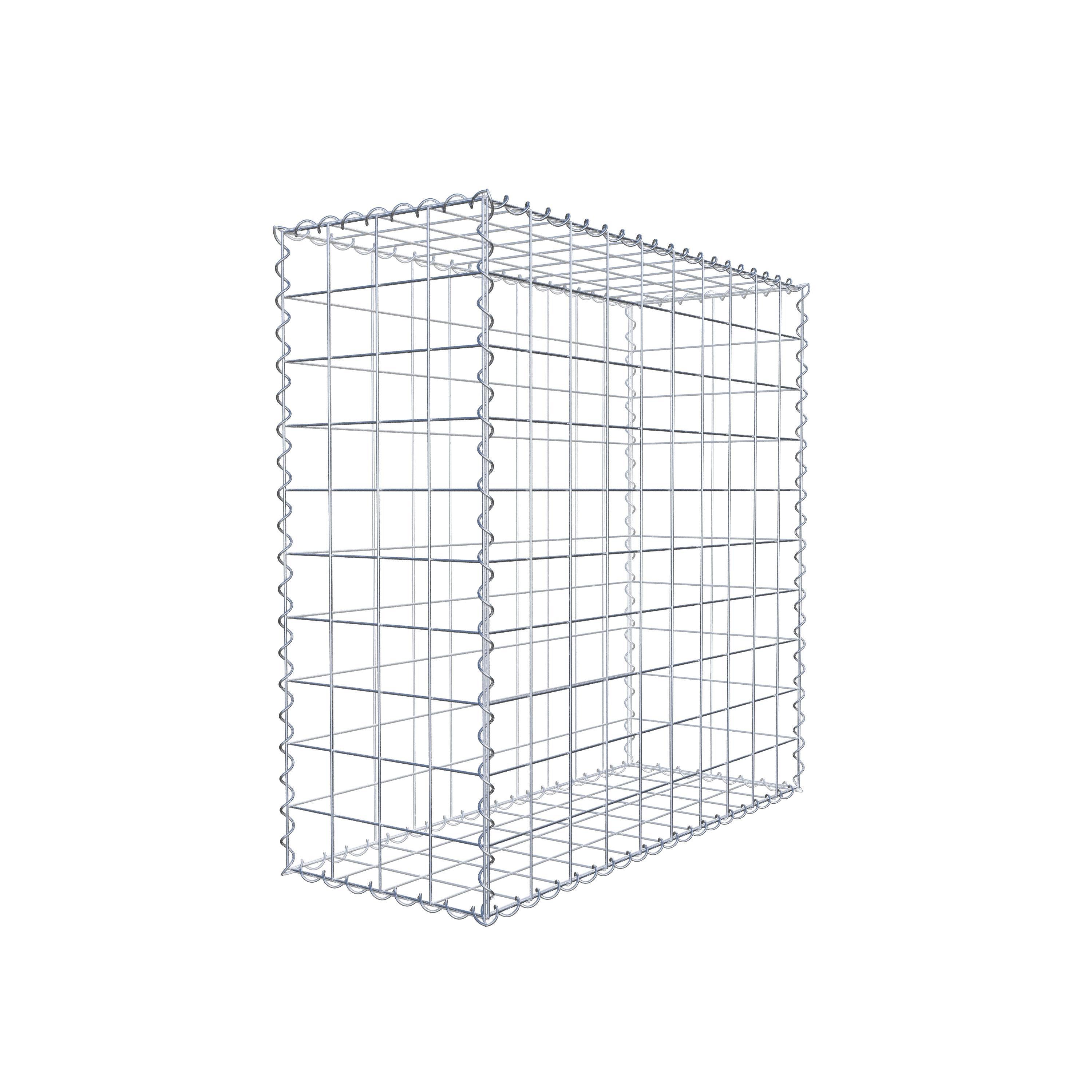 Gabion 100 cm x 100 cm x 40 cm (L x H x D), maskestørrelse 10 cm x 10 cm, spiral