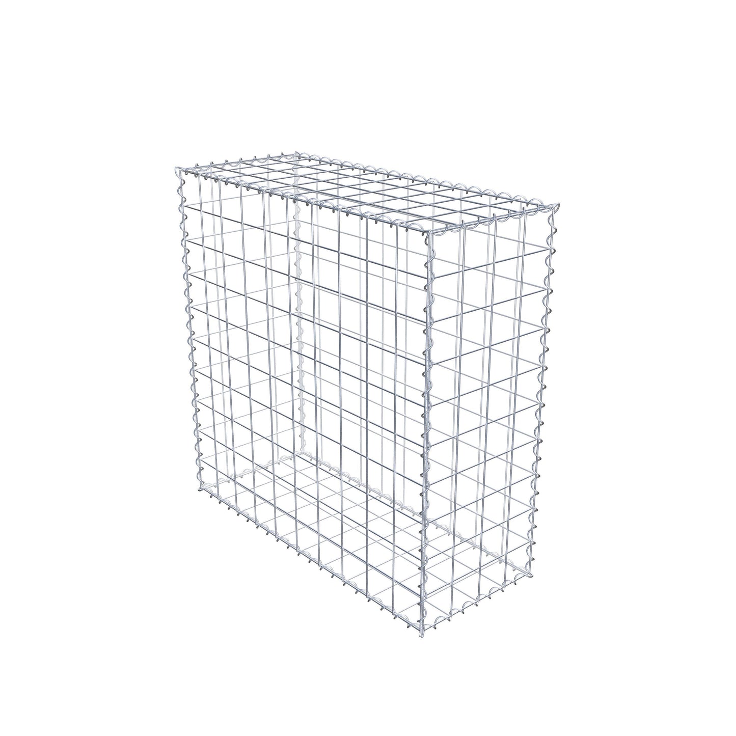 Gabion 100 cm x 100 cm x 40 cm (L x H x P), mailles 10 cm x 10 cm, spirale