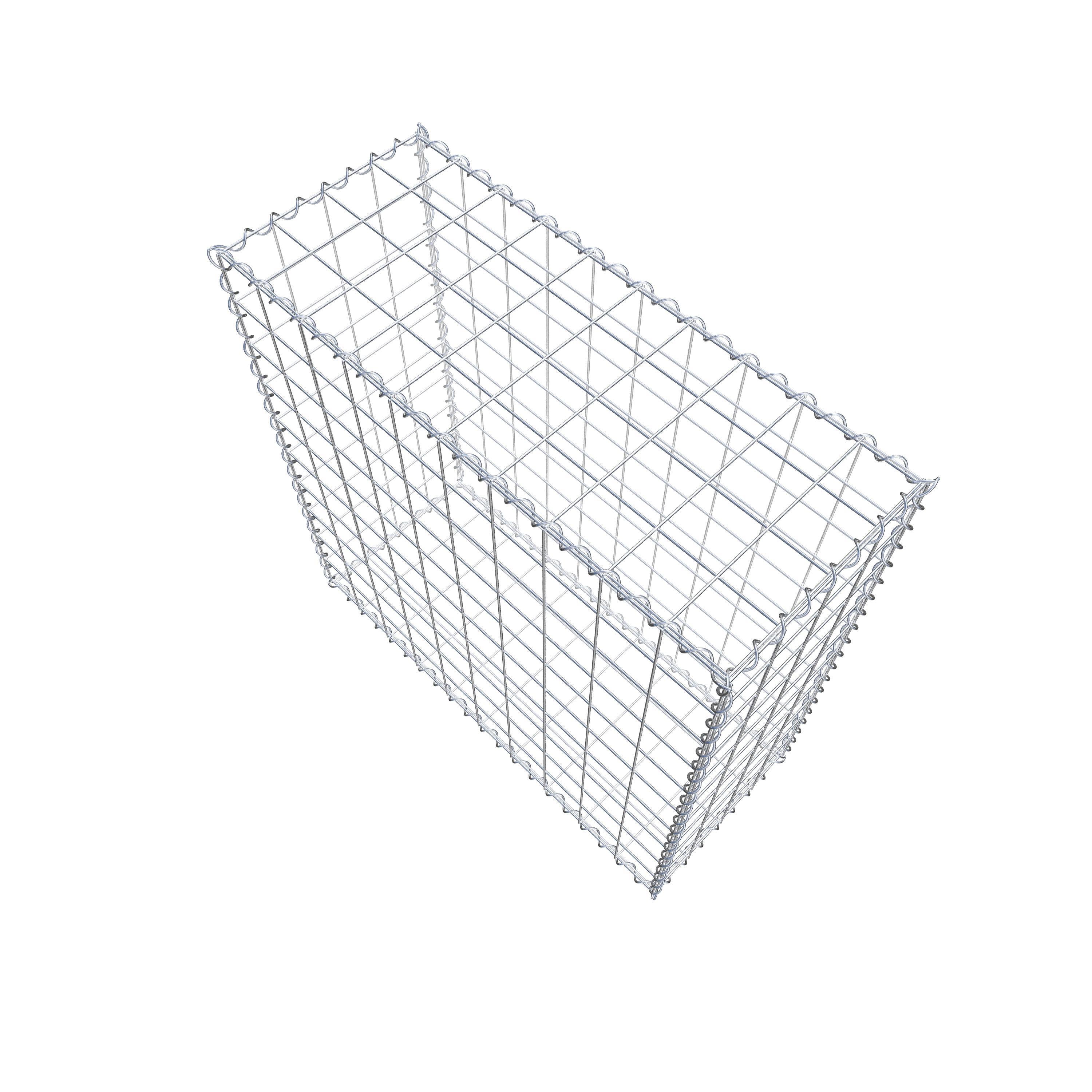 Gabion 100 cm x 100 cm x 40 cm (L x H x D), maskestørrelse 10 cm x 10 cm, spiral