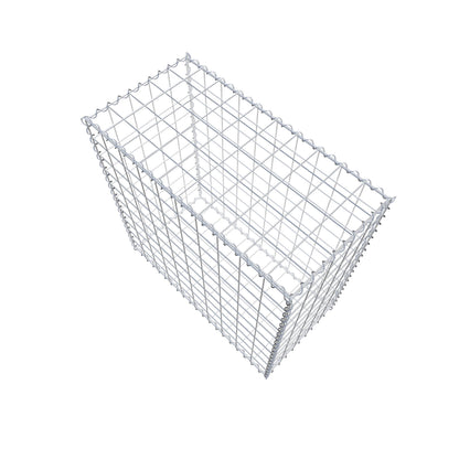 Gabione 100 cm x 100 cm x 50 cm (L x H x T), Maschenweite 10 cm x 10 cm, Spirale