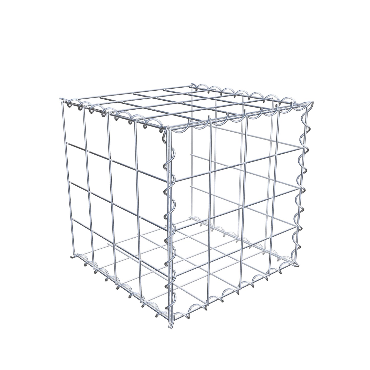 Grown-on gabion type 2 40 cm x 40 cm x 40 cm (L x H x D), mesh size 10 cm x 10 cm, spiral