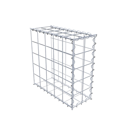 Gabião tipo 2 50 cm x 50 cm x 20 cm (C x A x P), malhagem 10 cm x 10 cm, espiral