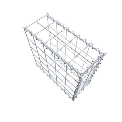 Gabião tipo 2 50 cm x 50 cm x 20 cm (C x A x P), malhagem 10 cm x 10 cm, espiral