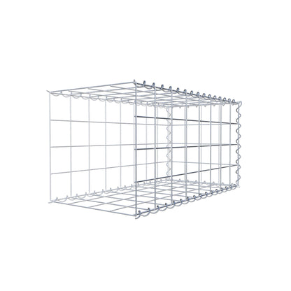 Gabion rapporté type 2 80 cm x 40 cm x 40 cm (L x H x P), mailles 10 cm x 10 cm, spirale
