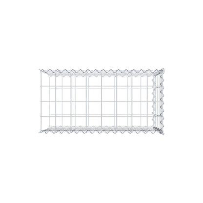 Gabion rapporté type 2 80 cm x 40 cm x 40 cm (L x H x P), mailles 10 cm x 10 cm, spirale