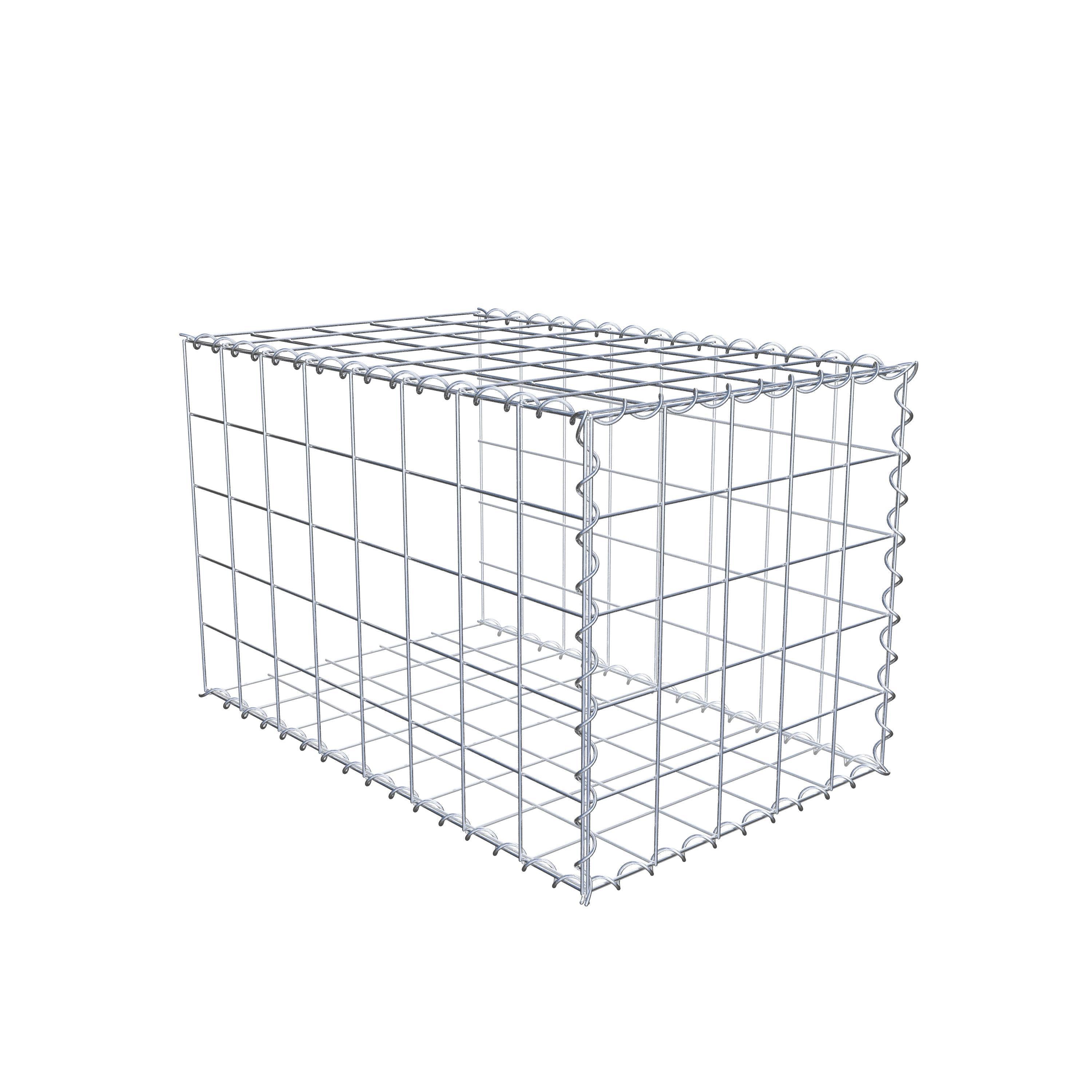 Gavión complementario tipo 2 80 cm x 50 cm x 50 cm (L x A x P), malla 10 cm x 10 cm, espiral